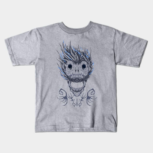 Darkbeast Paarl Boss Head Trophy Kids T-Shirt by DeemeeArt